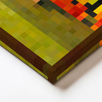 Kare Kanvas Tablo Bust Piksel Minecraft Tablosu Ev Ofis Salon Duvar Dekoru
