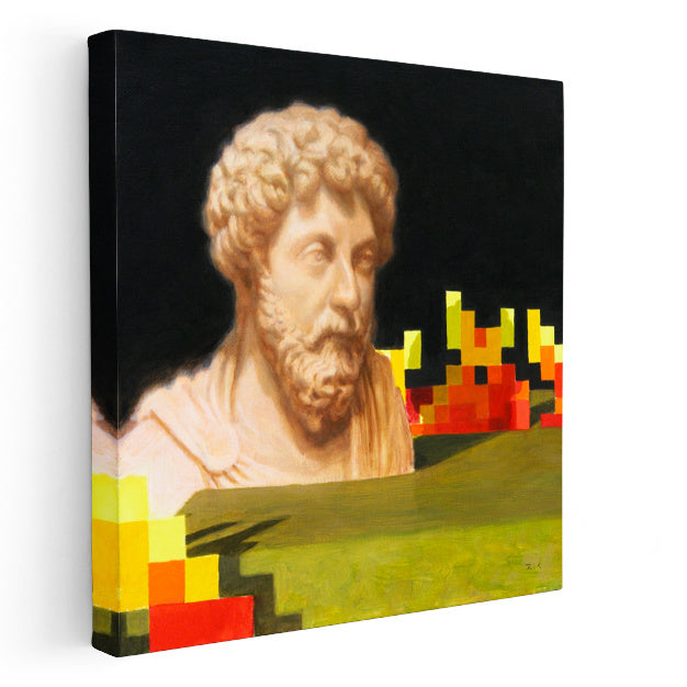 Kare Kanvas Tablo Bust Minecraft Tablosu Ev Ofis Salon Duvar Dekoru