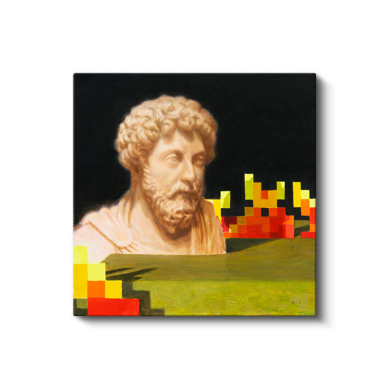 Kare Kanvas Tablo Bust Minecraft Tablosu Ev Ofis Salon Duvar Dekoru