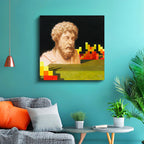 Kare Kanvas Tablo Bust Minecraft Tablosu Ev Ofis Salon Duvar Dekoru