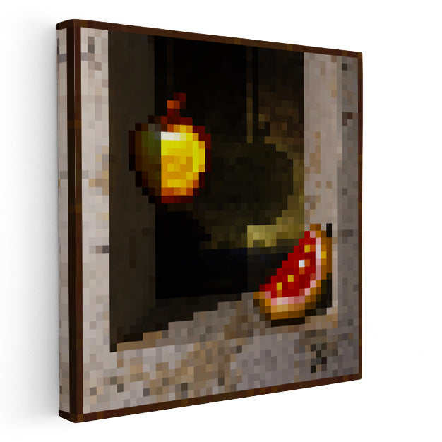 Kare Kanvas Tablo Cotán Piksel Minecraft Tablosu Ev Ofis Salon Duvar Dekoru