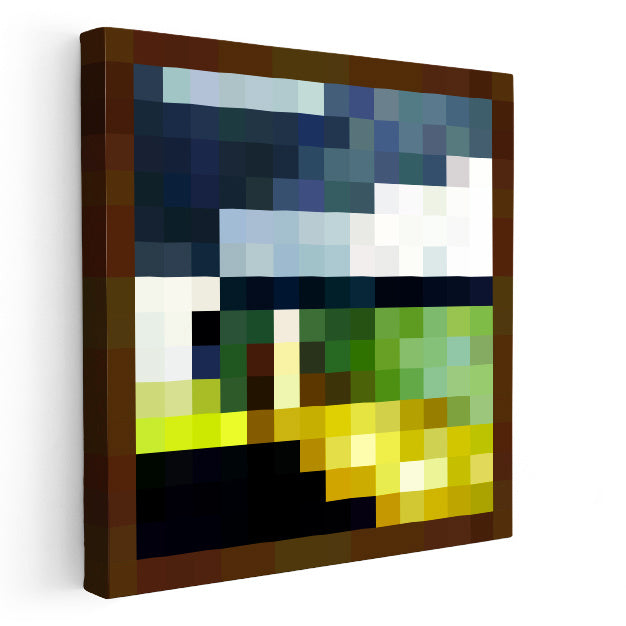 Kare Kanvas Tablo De Aztec 2 Piksel Minecraft Tablosu Ev Ofis Salon Duvar Dekoru