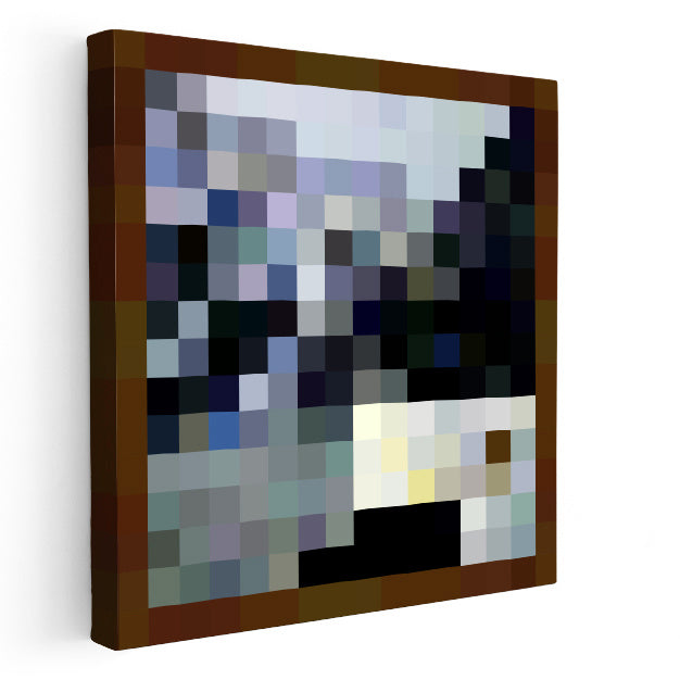 Kare Kanvas Tablo De Aztec Piksel Minecraft Tablosu Ev Ofis Salon Duvar Dekoru