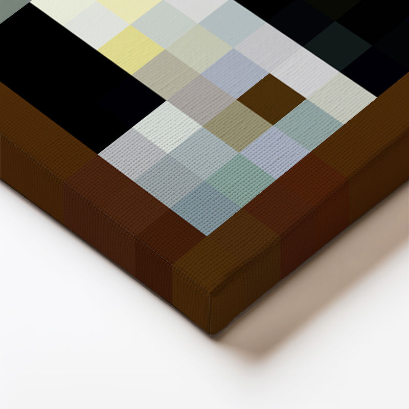 Kare Kanvas Tablo De Aztec Piksel Minecraft Tablosu Ev Ofis Salon Duvar Dekoru