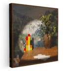 Kare Kanvas Tablo Fern Piksel Minecraft Tablosu Ev Ofis Salon Duvar Dekoru