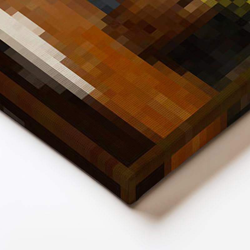 Kare Kanvas Tablo Fern Piksel Minecraft Tablosu Ev Ofis Salon Duvar Dekoru