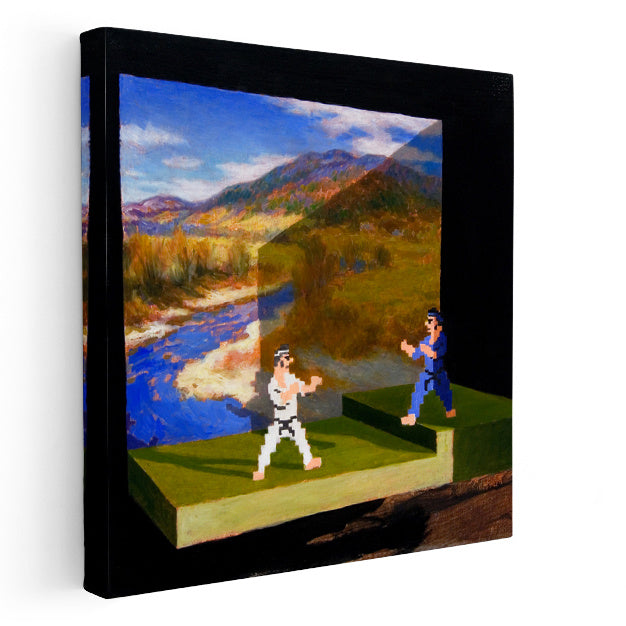 Kare Kanvas Tablo Piksel Minecraft Tablosu Ev Ofis Salon Duvar Dekoru