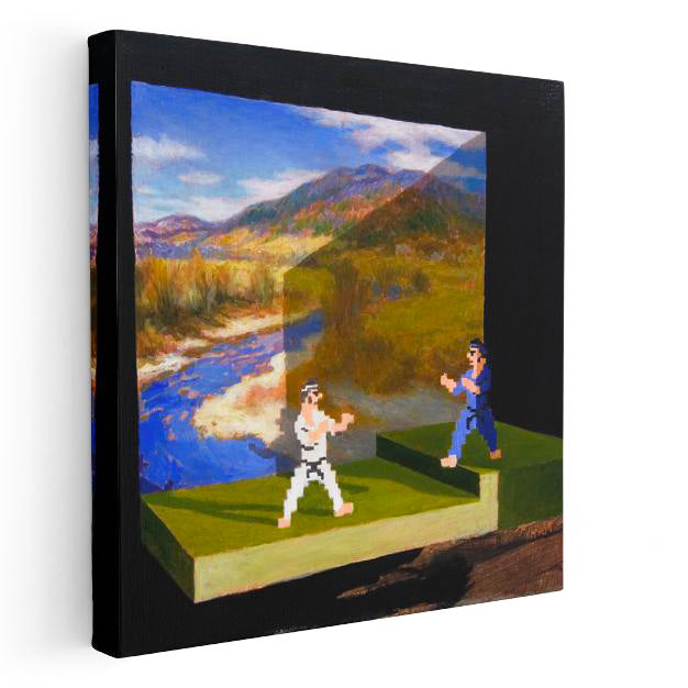 Kare Kanvas Tablo Piksel Minecraft Tablosu Ev Ofis Salon Duvar Dekoru