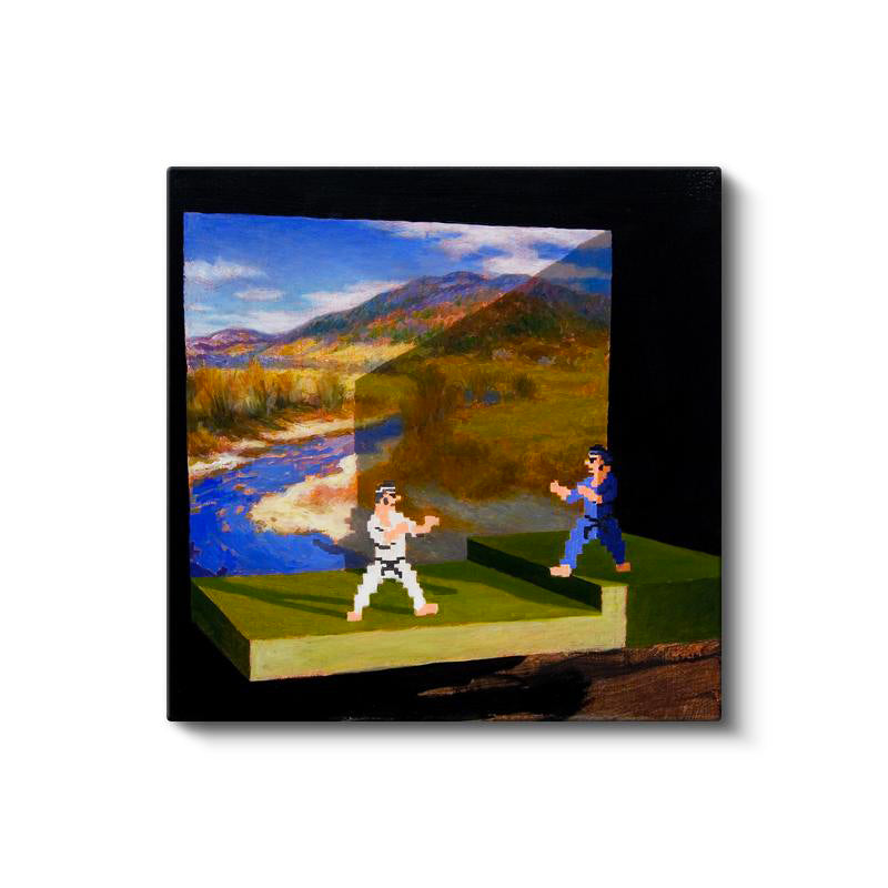 Kare Kanvas Tablo Piksel Minecraft Tablosu Ev Ofis Salon Duvar Dekoru