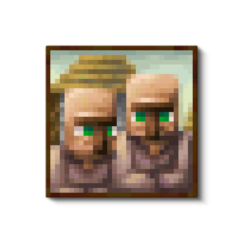 Kare Kanvas Tablo Humble Piksel Minecraft Tablosu Ev Ofis Salon Duvar Dekoru