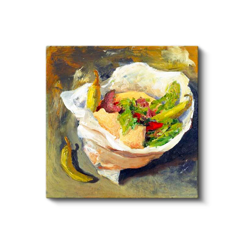 Kare Kanvas Tablo Kebab Med Tre Pepperoni Minecraft Tablosu Ev Ofis Salon Duvar Dekoru