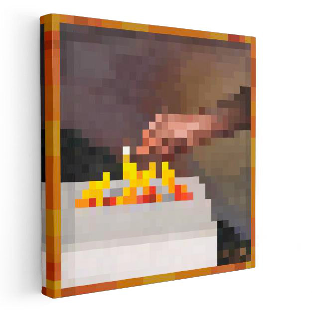 Kare Kanvas Tablo Match Piksel Minecraft Tablosu Ev Ofis Salon Duvar Dekoru