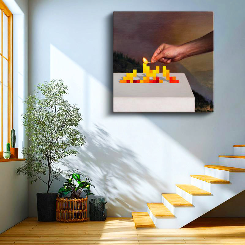 Kare Kanvas Tablo Match Minecraft Tablosu Ev Ofis Salon Duvar Dekoru