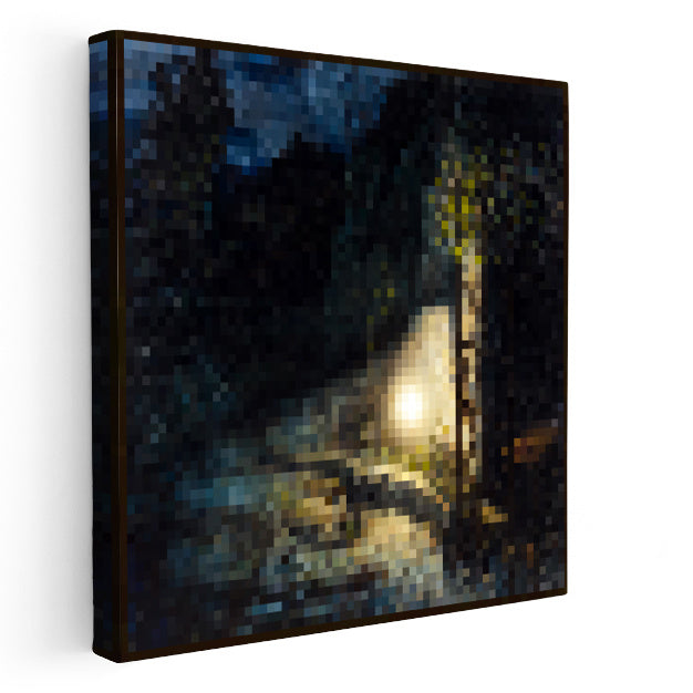 Kare Kanvas Tablo Orb Piksel Minecraft Tablosu Ev Ofis Salon Duvar Dekoru