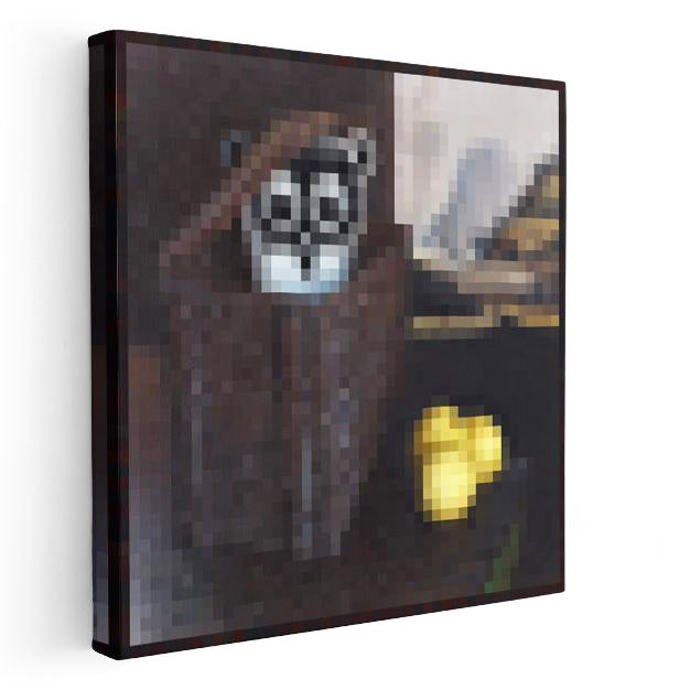 Kare Kanvas Tablo Owlemons Piksel Minecraft Tablosu Ev Ofis Salon Duvar Dekoru