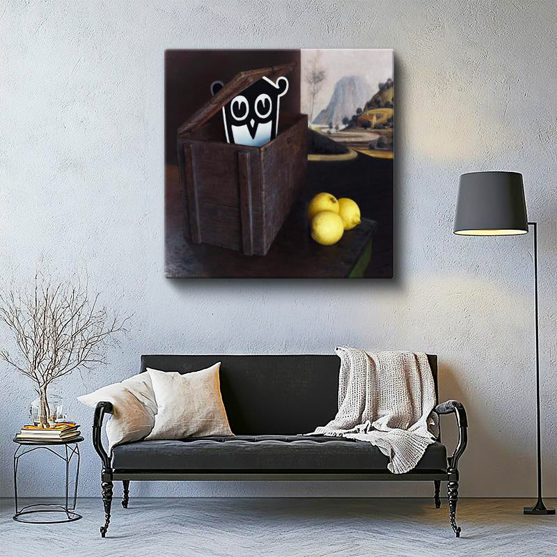 Kare Kanvas Tablo Owlemons Minecraft Tablosu Ev Ofis Salon Duvar Dekoru