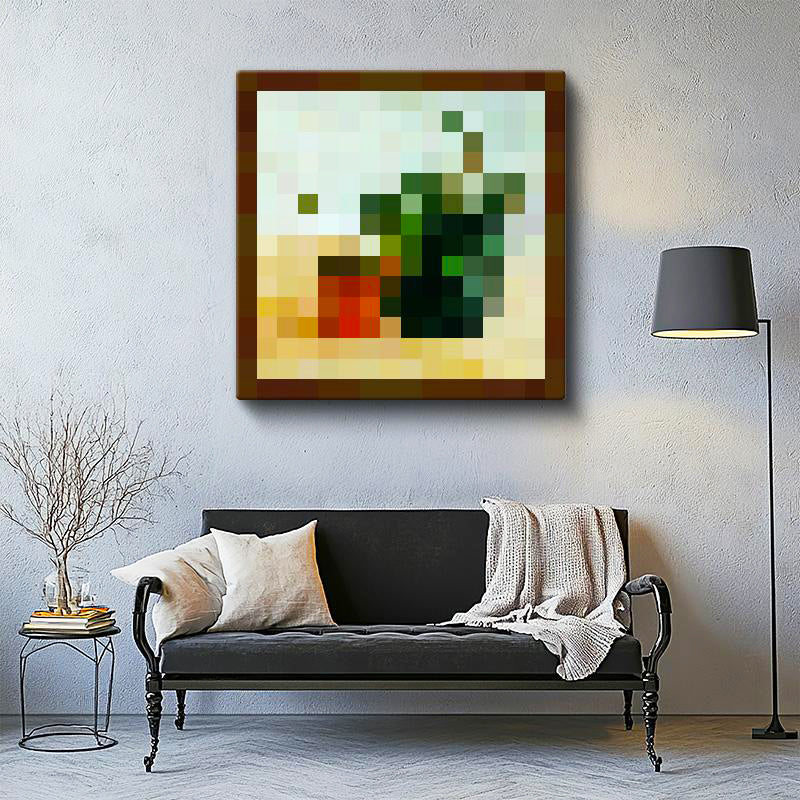 Kare Kanvas Tablo Paradisträd Minecraft Tablosu Ev Ofis Salon Duvar Dekoru