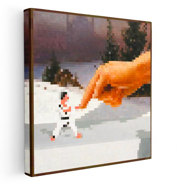 Kare Kanvas Tablo Pointer Piksel Minecraft Tablosu Ev Ofis Salon Duvar Dekoru