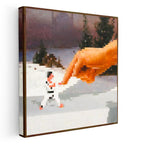 Kare Kanvas Tablo Pointer Piksel Minecraft Tablosu Ev Ofis Salon Duvar Dekoru