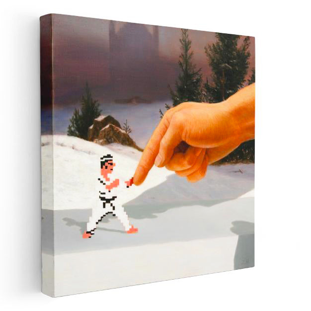 Kare Kanvas Tablo Pointer Minecraft Tablosu Ev Ofis Salon Duvar Dekoru