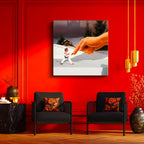 Kare Kanvas Tablo Pointer Minecraft Tablosu Ev Ofis Salon Duvar Dekoru