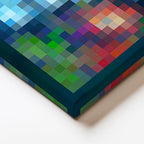 Kare Kanvas Tablo Skull And Roses Piksel Minecraft Tablosu Ev Ofis Salon Duvar Dekoru