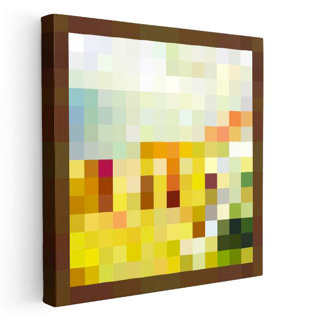 Kare Kanvas Tablo Target Successfully Bombed Piksel Minecraft Tablosu Ev Ofis Salon Dekoru