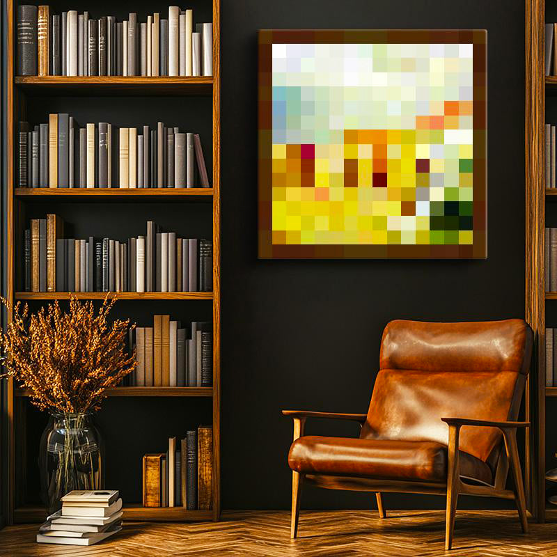 Kare Kanvas Tablo Target Successfully Bombed Piksel Minecraft Tablosu Ev Ofis Salon Dekoru