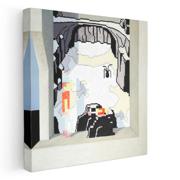 Kare Kanvas Tablo The Stage Is Set Minecraft Tablosu Ev Ofis Salon Duvar Dekoru