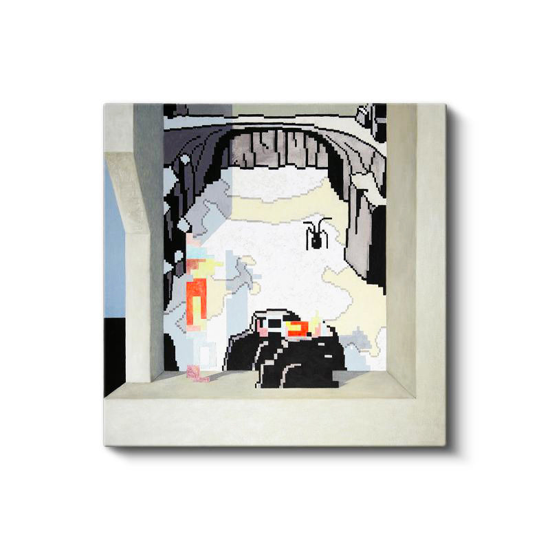 Kare Kanvas Tablo The Stage Is Set Minecraft Tablosu Ev Ofis Salon Duvar Dekoru