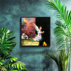 Kare Kanvas Tablo The Void Piksel Minecraft Tablosu Ev Ofis Salon Duvar Dekoru