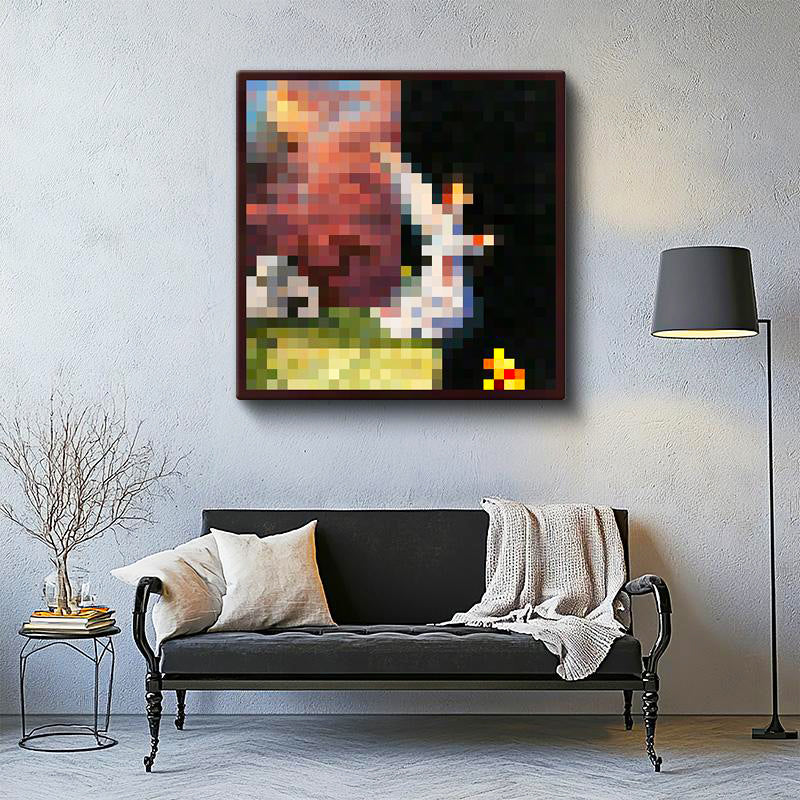 Kare Kanvas Tablo The Void Piksel Minecraft Tablosu Ev Ofis Salon Duvar Dekoru