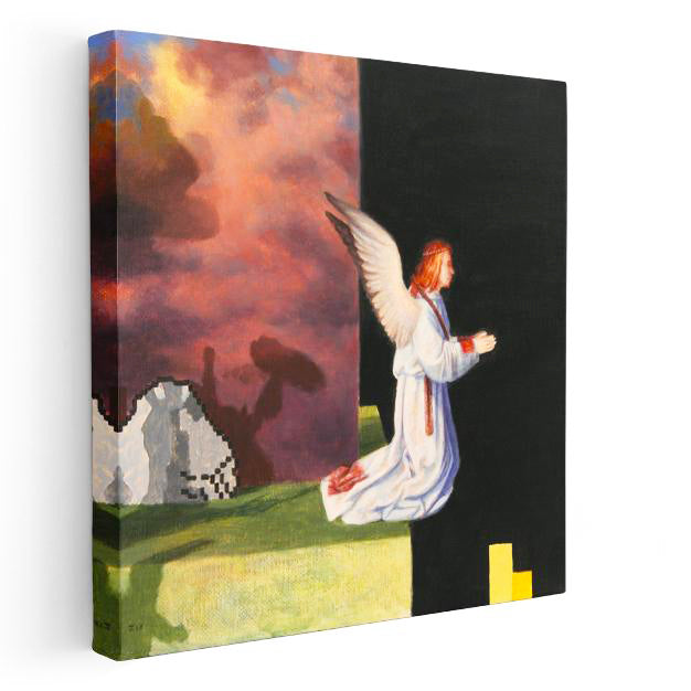 Kare Kanvas Tablo The Void Minecraft Tablosu Ev Ofis Salon Duvar Dekoru