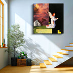 Kare Kanvas Tablo The Void Minecraft Tablosu Ev Ofis Salon Duvar Dekoru