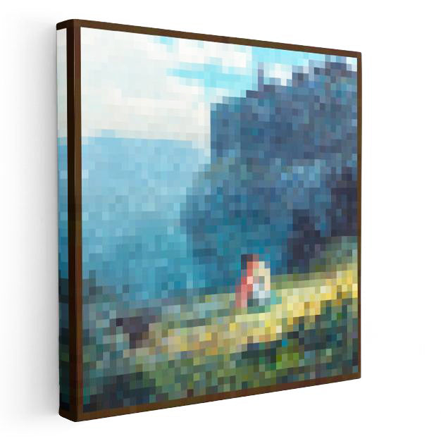Kare Kanvas Tablo Tides Piksel Minecraft Tablosu Ev Ofis Salon Duvar Dekoru