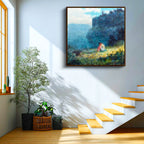 Kare Kanvas Tablo Tides Piksel Minecraft Tablosu Ev Ofis Salon Duvar Dekoru