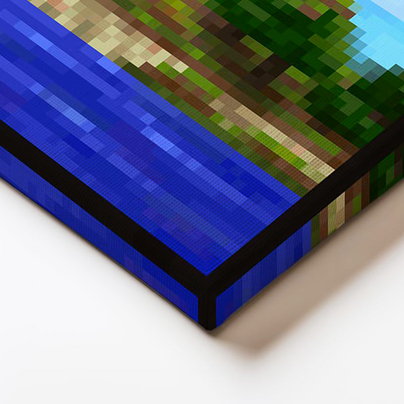 Kare Kanvas Tablo Unpacked Piksel Minecraft Tablosu Ev Ofis Salon Duvar Dekoru