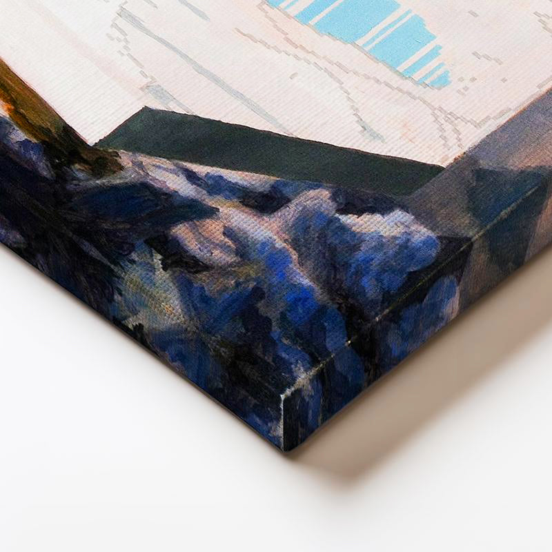 Kare Kanvas Tablo Wanderer Minecraft Tablosu Ev Ofis Salon Duvar Dekoru