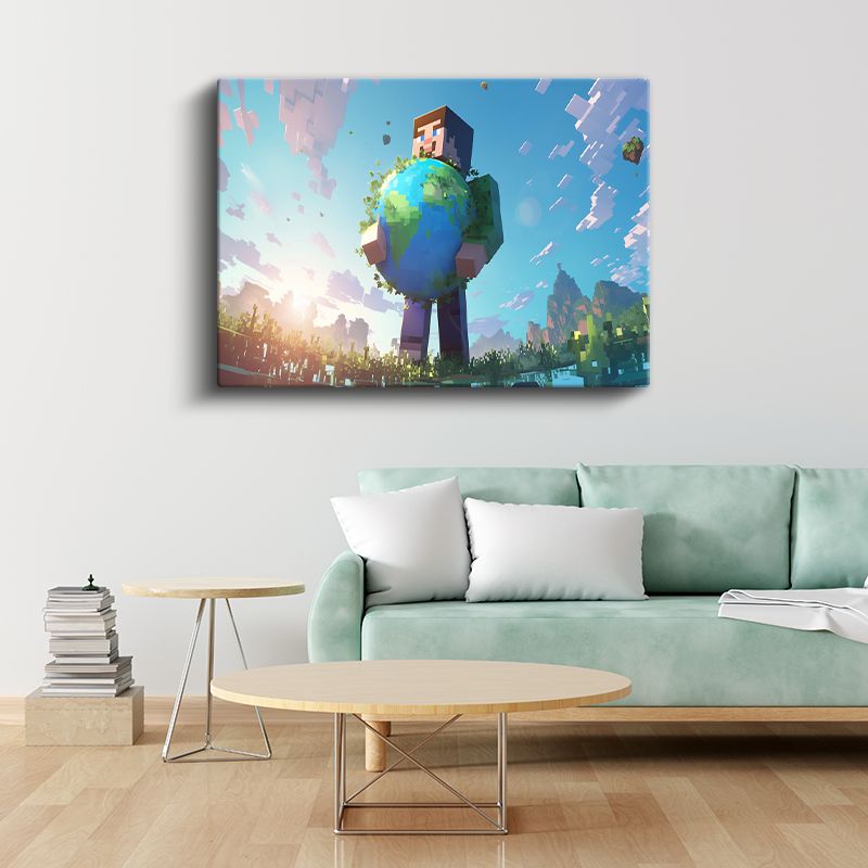 Minecraft - Bonjour Monsieur Courbet Kanvas Tablo
