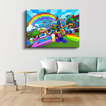 Minecraft - Sunset Dense Kanvas Tablo