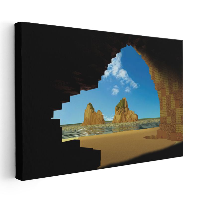 Minecraft - Macera Ekibi Tepe Üzerinde Kanvas Tablo
