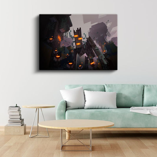 Minecraft - Orman Biyomunda Keşif Kanvas Tablo