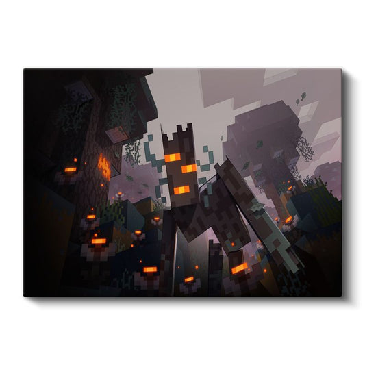 Minecraft - Orman Biyomunda Keşif Kanvas Tablo