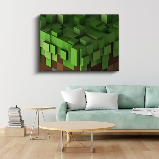 Minecraft - İskelet Avı Kanvas Tablo