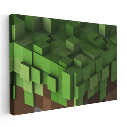 Minecraft - İskelet Avı Kanvas Tablo