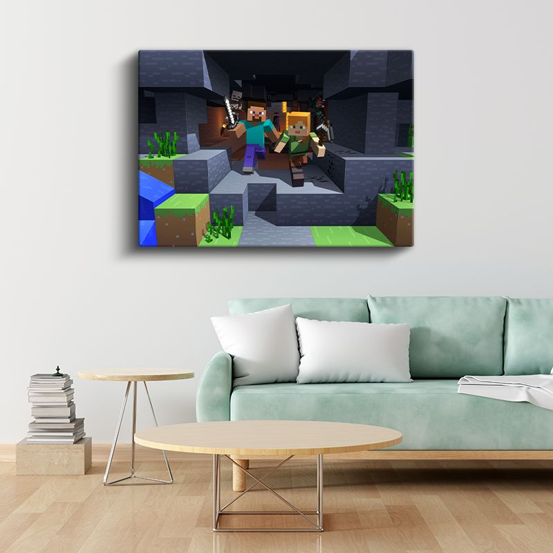 Minecraft - Maden Keşfi Kanvas Tablo