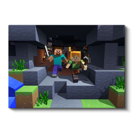 Minecraft - Maden Keşfi Kanvas Tablo