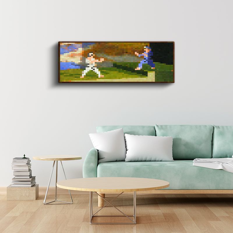 Minecraft - Fighters Piksel Kanvas Tablo