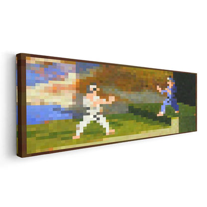 Minecraft - Fighters Piksel Kanvas Tablo