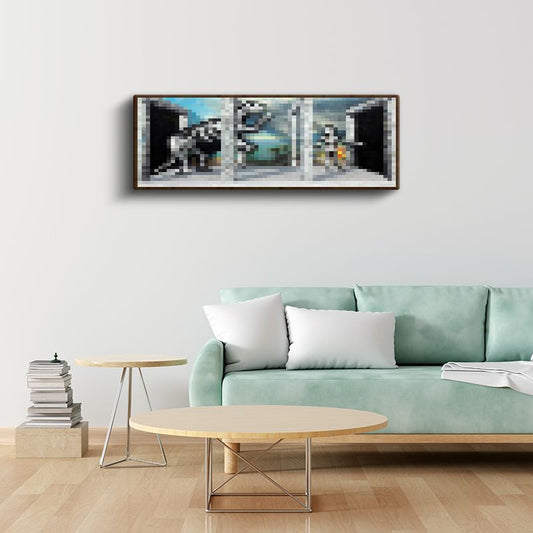 Minecraft - Seaside Piksel Kanvas Tablo
